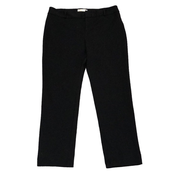 MICHAEL Michael Kors Ankle Straight Leg Pants Size 14P Black - Picture 1 of 9